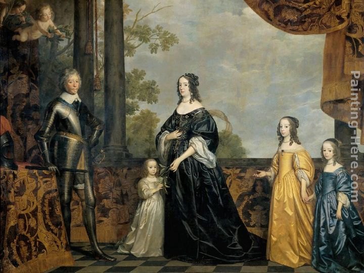 Gerrit van Honthorst Frederick Henry, Prince of Orange, with His Wife and Daughters
